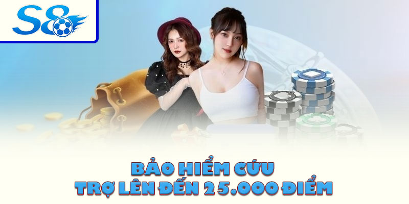 Bảo hiểm cứu trợ lên đến 25.000 điểm