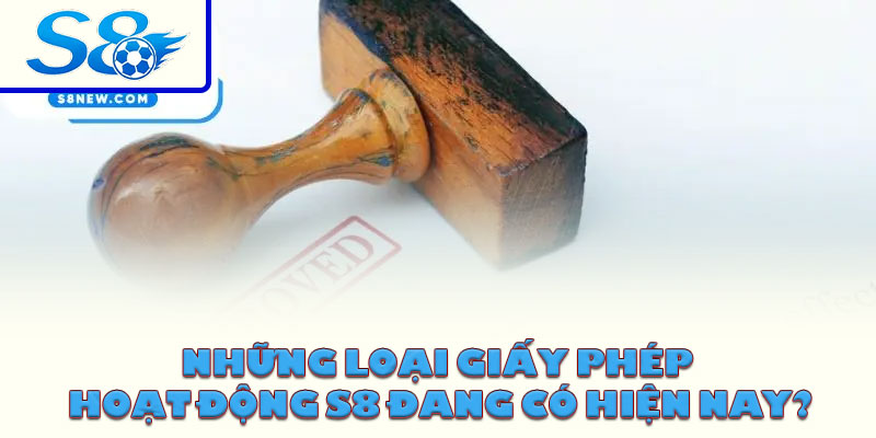Những loại giấy phép hoạt động S8 đang có hiện nay?